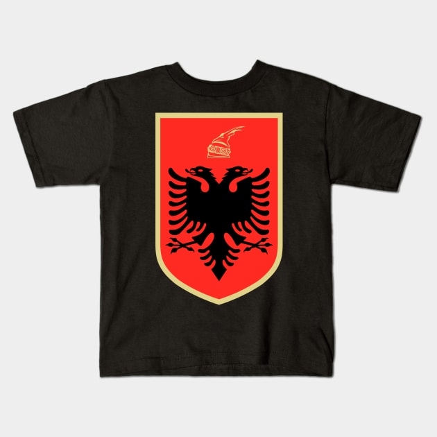 Albania Kids T-Shirt by Wickedcartoons